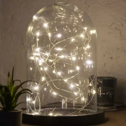 Grinalda com 40 microleds branco quente 395cm