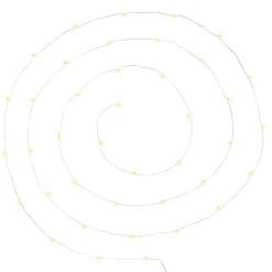 Grinalda com 40 microleds branco quente 395cm