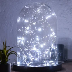Grinalda com 40 microleds branco frio 395cm