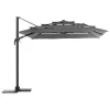 Guarda-sol MELHIA cinza graphite e antracite 4x3m