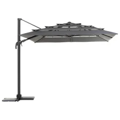 Guarda-sol MELHIA cinza graphite e antracite 4x3m