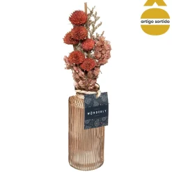 Jarra com flores secas 28cm
