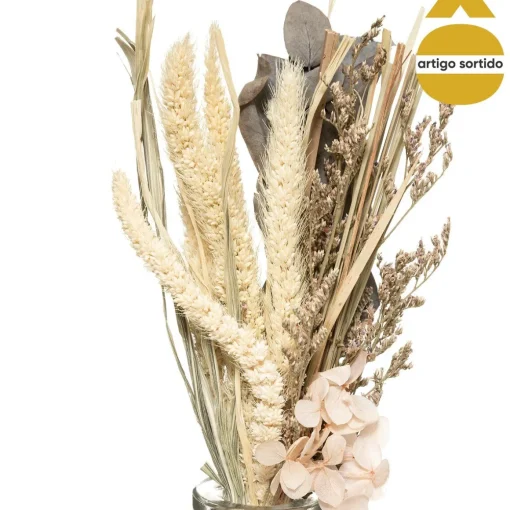 Jarra com flores secas 28cm