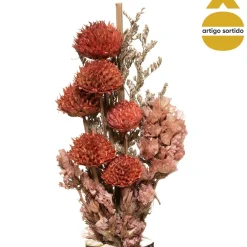 Jarra com flores secas 28cm