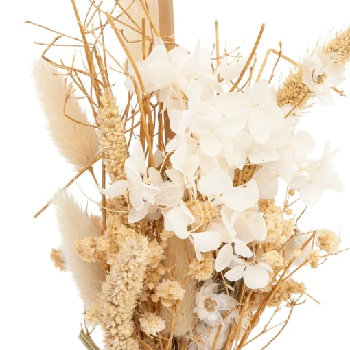 Jarra de cerâmica com flores secas 25cm