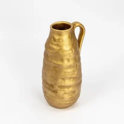 Jarra de cerâmica wacky gold com asa 40cm
