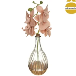 Jarra de vidro com haste orquídea EDI 40cm