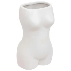 Jarra ETEL branca corpo de mulher 17cm
