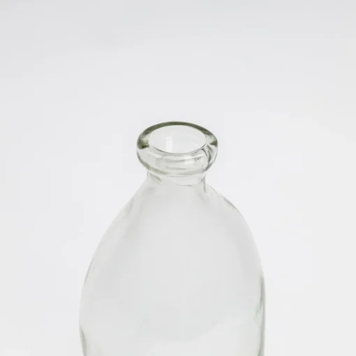 Jarra transparente disforme em vidro reciclado 35cm