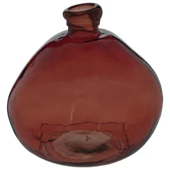 Jarra ULY âmbar de vidro reciclado 33cm