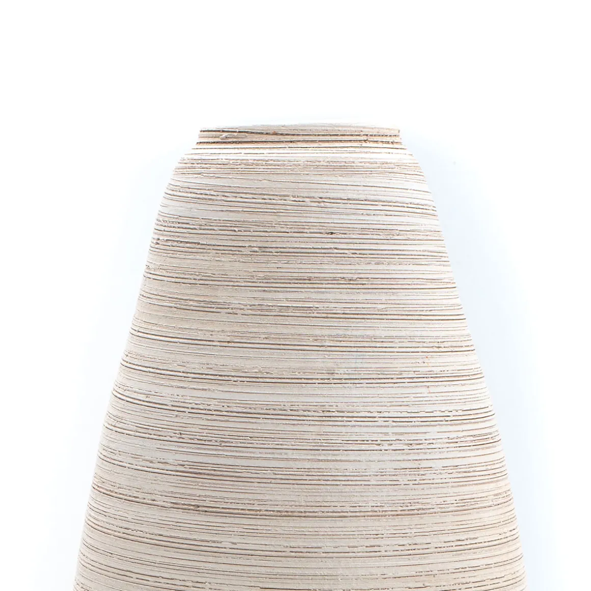 Jarrão em cerâmica cor areia 50cm