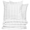 Jogo de cama ISADORA branco de algodão 240x220cm