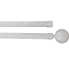 Kit varão duplo extensível branco e dourado 120-210cm