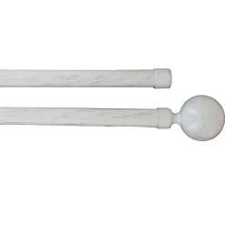 Kit varão duplo extensível branco e dourado 120-210cm