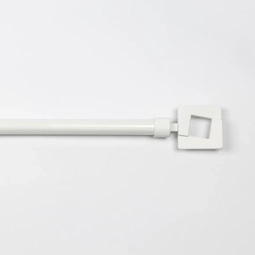 Kit varão extensível branco mate 120-210cm d19cm