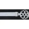 Kit varão extensível branco e preto 120-210cm