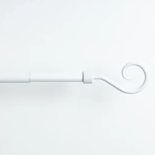 Kit varão extensível CROSSE branco mate 100-190cm