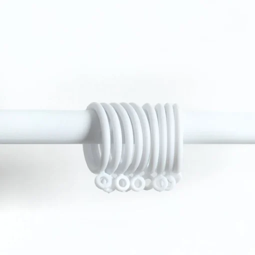Kit varão extensível CROSSE branco mate 100-190cm