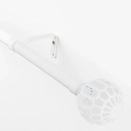 Kit varão extensível FACETTE branco mate 120-210cm