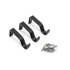 Kit varão extensível GAIA preto mate 210-380cm