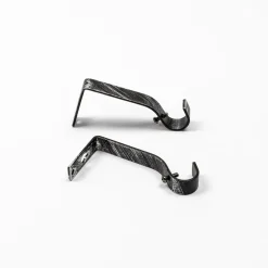 Kit varão extensível preto e prateado 120-210cm d19cm