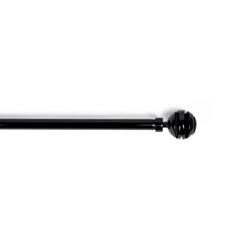 Kit varão extensível preto 210-380cm