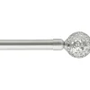 Kit varão extensível VOLTAIRE prateado 120-210cm