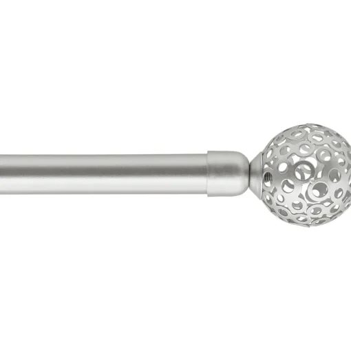 Kit varão extensível VOLTAIRE prateado 120-210cm