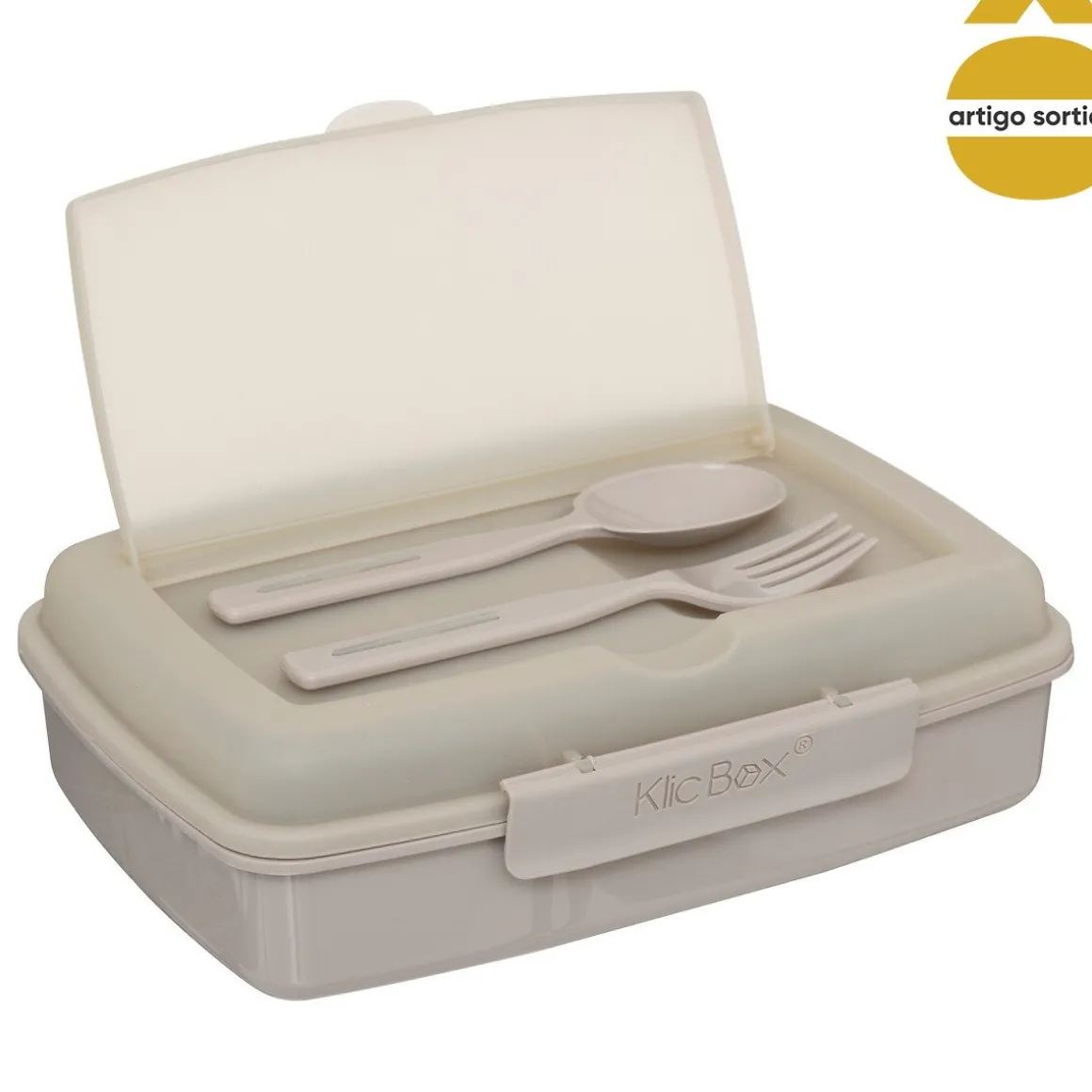 Lancheira com talheres 1,2l
