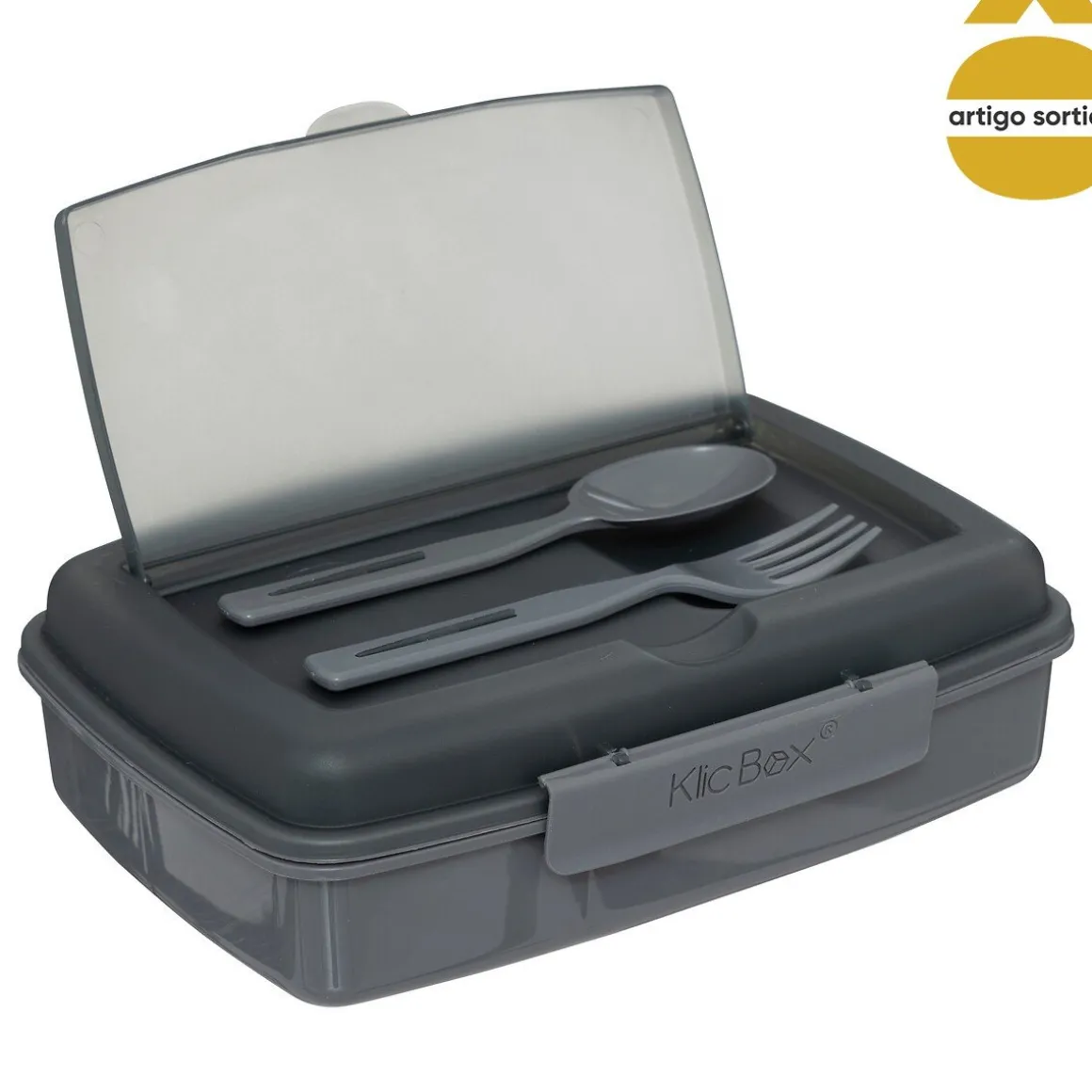 Lancheira com talheres 1,2l