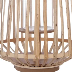 Lanterna decorativa em rattan natural