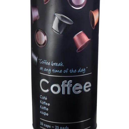 Lata para cápsulas de café em metal