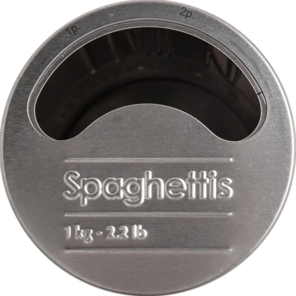 Lata p/esparguete em metal decorada 1kg