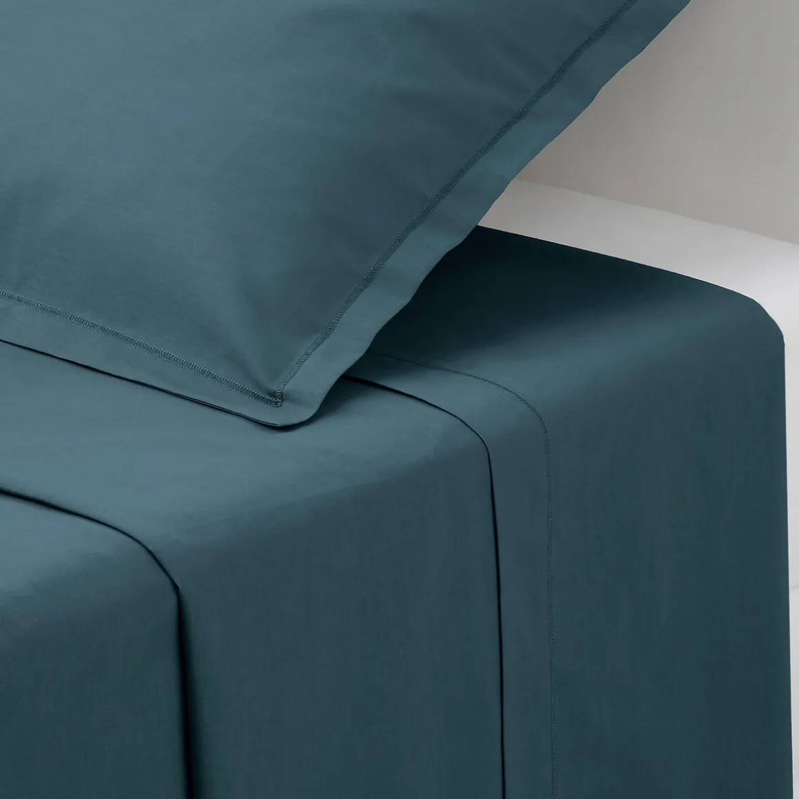 Lençol de cima azul acinzentado 240x290cm