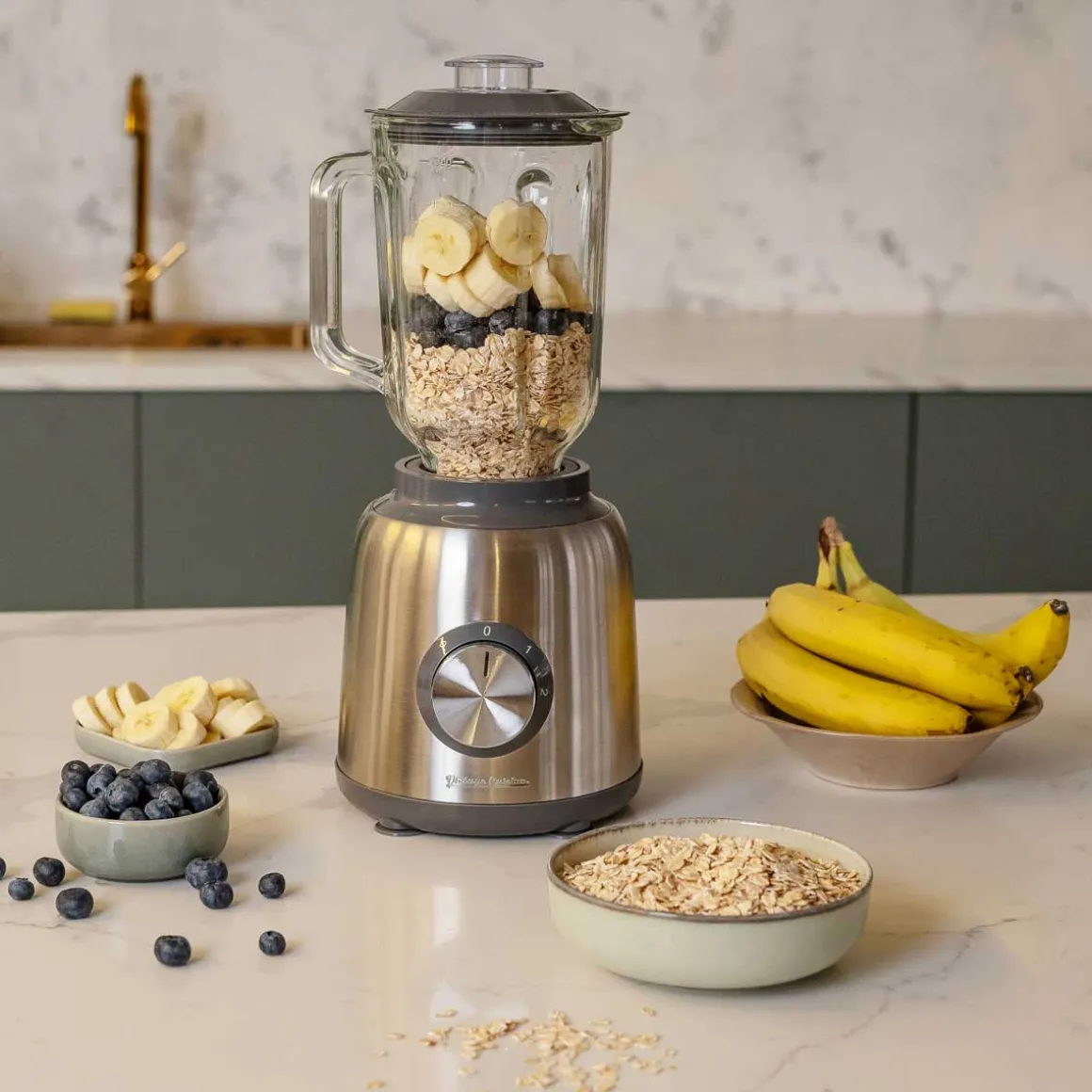 Liquidificador VINTAGE CUISINE prateado 800w