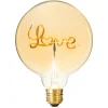 Lâmpada decorativa VINTAGE ambar love
