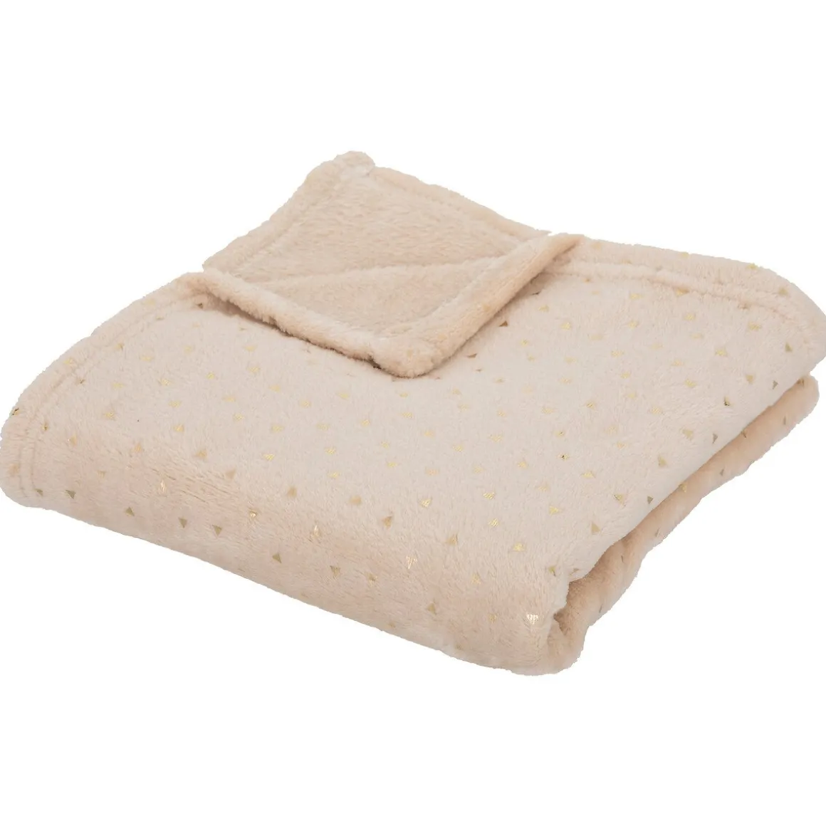 Manta bege BERLINGOT 75x100cm