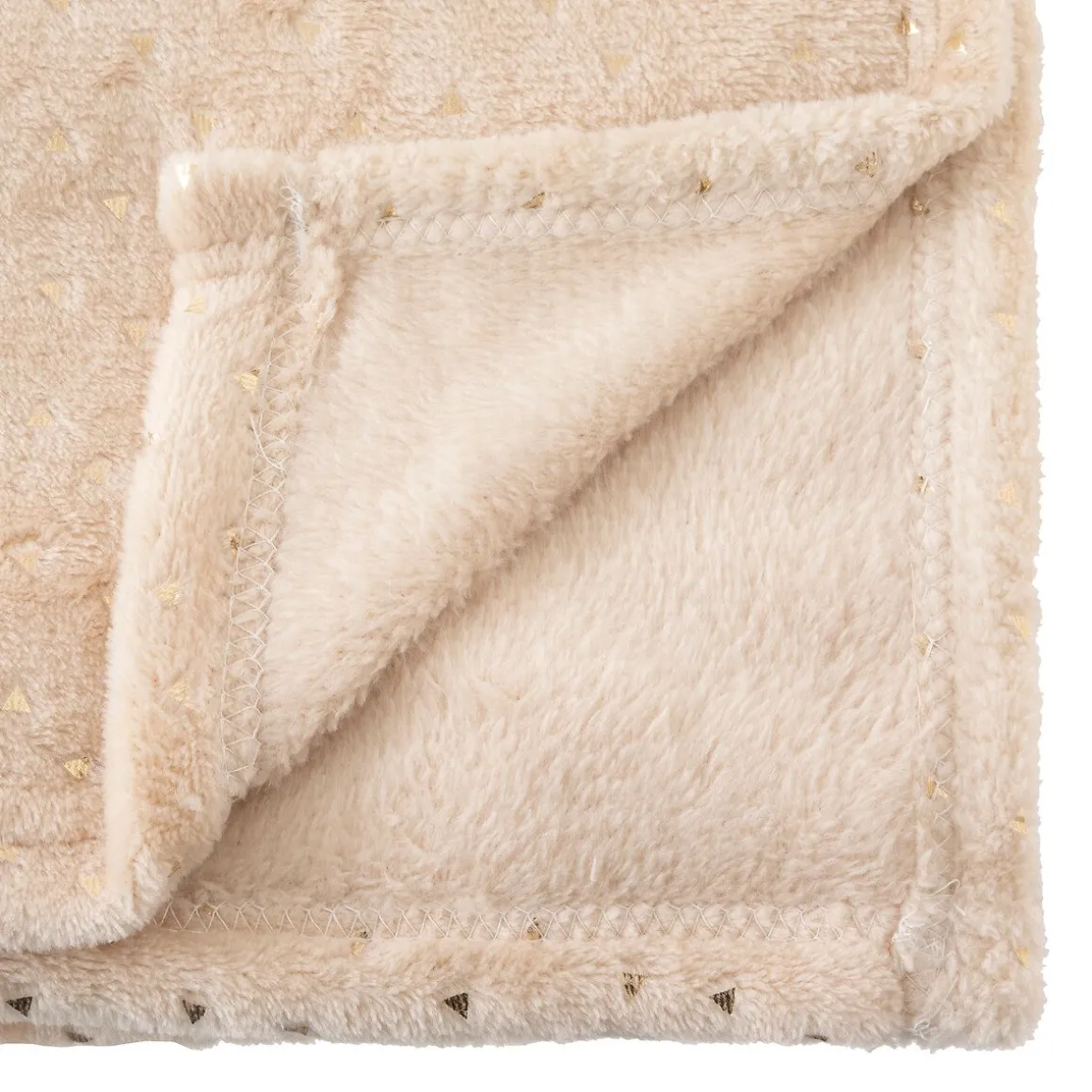 Manta bege BERLINGOT 75x100cm