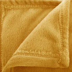 Manta CORALINA ocre 125x150cm