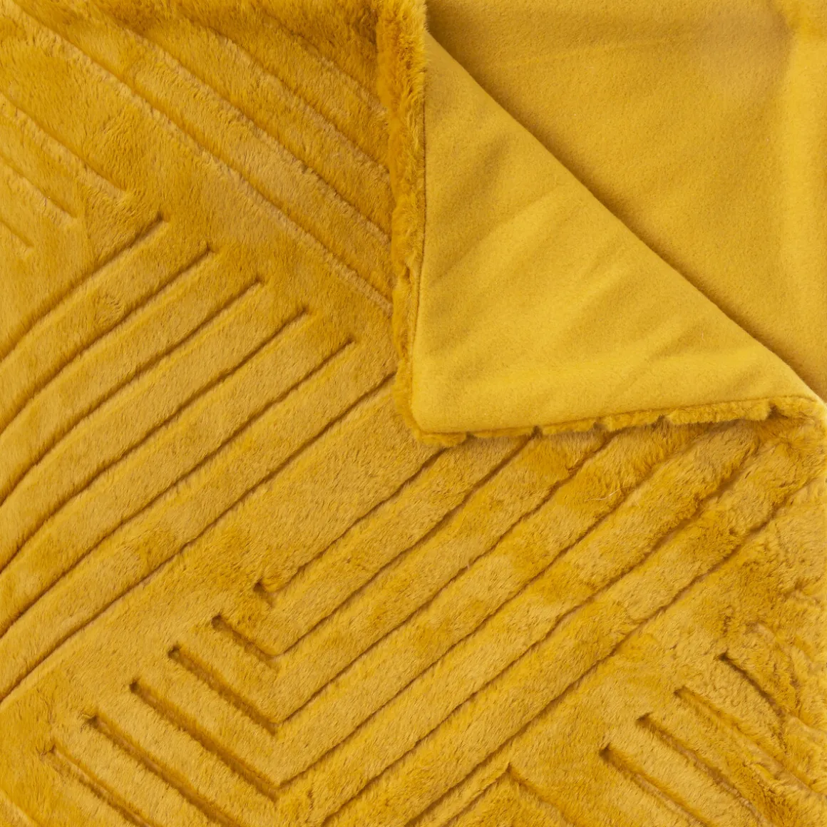 Manta GEO amarela 180x230cm