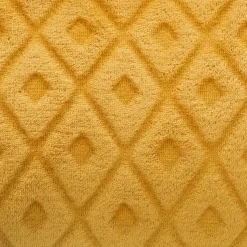 Manta losangos ocre 180x230cm