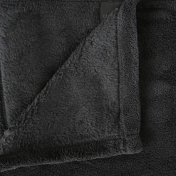 Manta microfibra cinza escuro 125x150cm