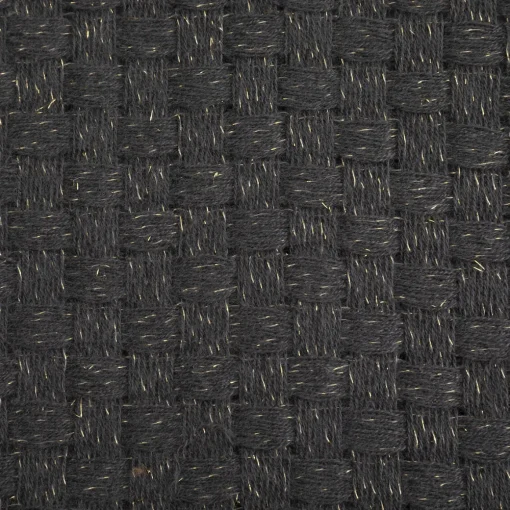 Manta SOUL cinza escuro com franjas 130x180cm