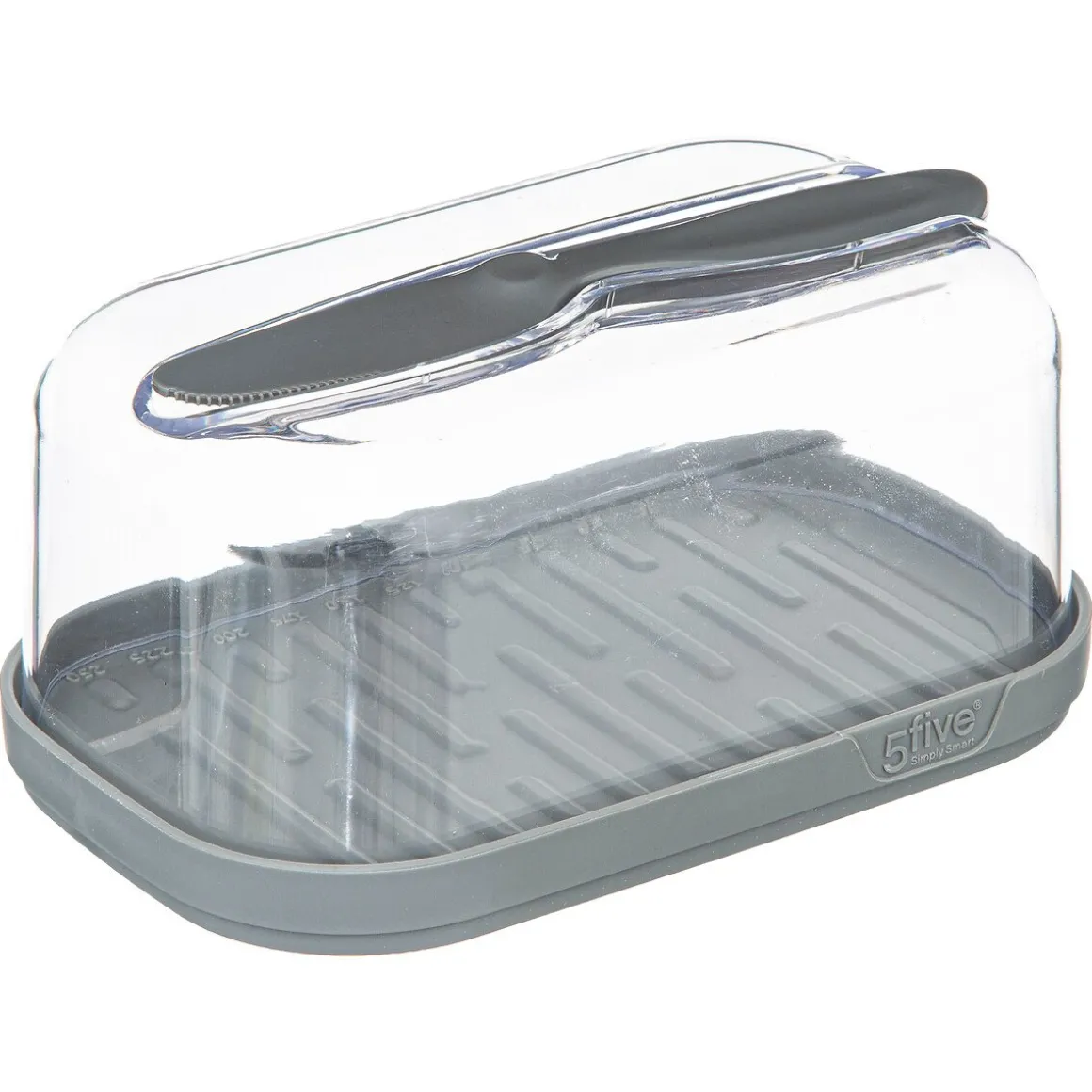 Manteigueira com faca FRESHEAT cinza