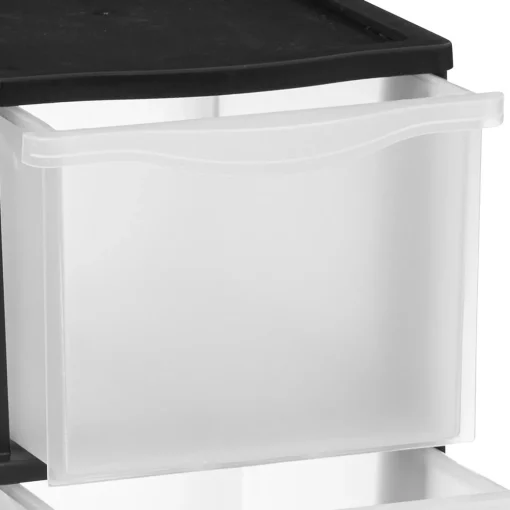 Módulo com 5 gavetas preto