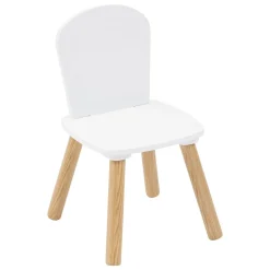 Mesa com 2 cadeiras em branco