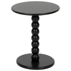 Mesa de apoio CHAMLO preta em mdf