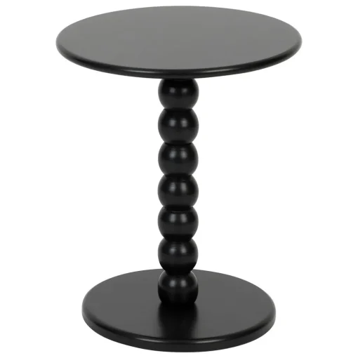 Mesa de apoio CHAMLO preta em mdf