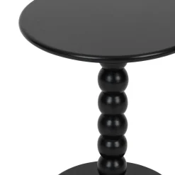 Mesa de apoio CHAMLO preta em mdf