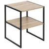 Mesa de cabeceira em mdf e metal ALIAJ